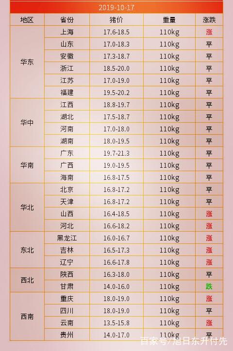 今日猪价动态速报